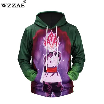 

2018 New men's fashion style 3D anime printed hooded hoodies high quality hooded drawstring sweatshirts man Fashion M-3XL Tops