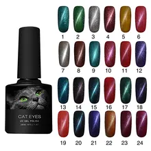 Градиент цвета фототерапия клей УФ гель смешанный французский клей для ногтей изменение температуры кошачий глаз масло для ногтей гель Блестящий Декоративный Лак для ногтей