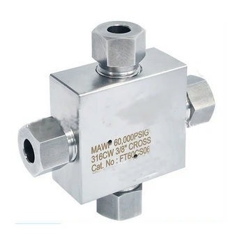 

Free shipping Wellness Model:T1524 1/4'' O.D 15,000 PSI maximum stainless steel fittings for liquid Pump system