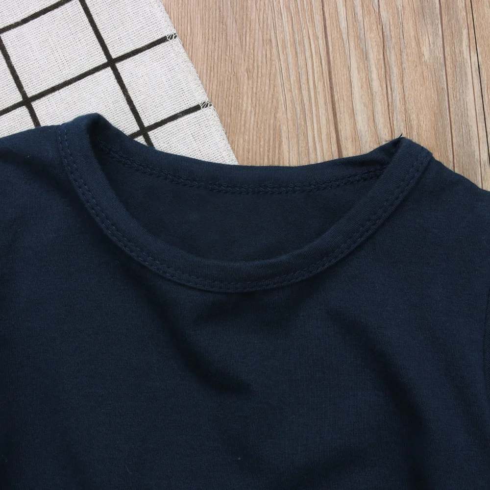 Весенне-летняя детская одежда из 2 предметов одежда для маленьких мальчиков хлопковая футболка с короткими рукавами для детей 6 лет+ рваные джинсы комплекты одежды для детей BC1471