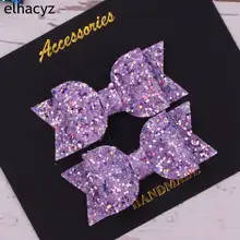 

2Pcs Mini Sequins Little Girls Hair Bow Clip Shiny Glitter Cute Hairpins Gift For Party Barrettes Headwear Kids Hair Accessories