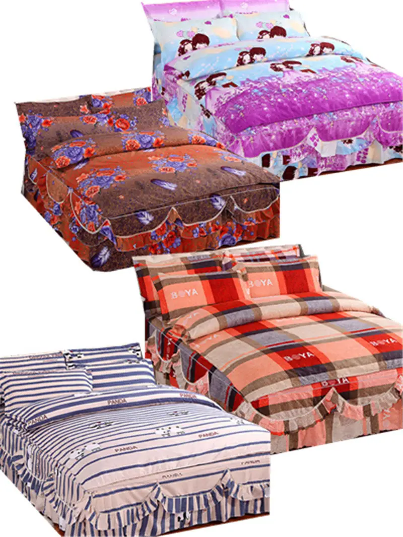 

Winter Solstice Home Textile Autumn Dark Flower Series Sheets 4 Piece Bedding Quilt Cover Bed Cover Pillow Case