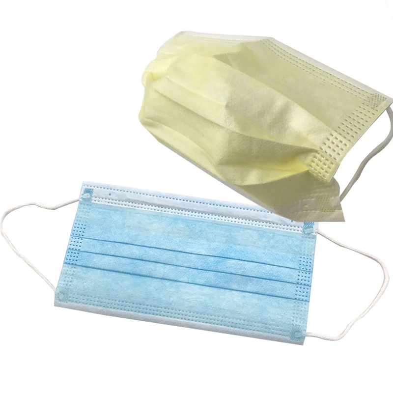 50 шт. 3-слойные фанерные Анти-пыль одноразовые хирургические медицинские салон сварочная маски со ртом для лица зеленый/желтый/белый/розовый/синий/черный