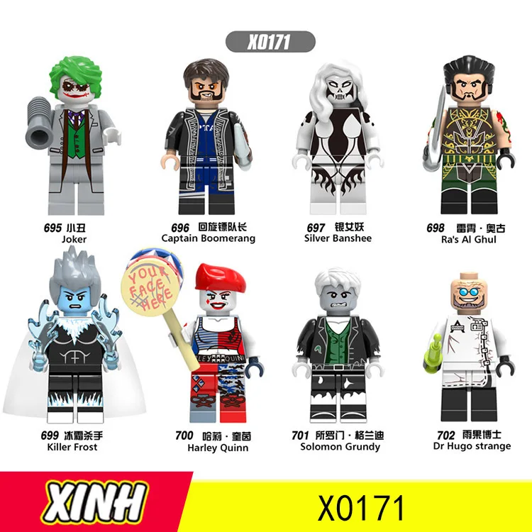 

Dc Hero Series Joker/Silver Banshee/Haley Quinn DIY Figure Minifigured Building Blocks Figure Bricks Compatible With Legoings