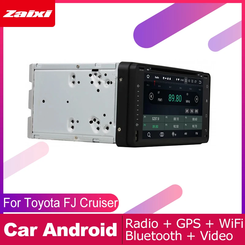 Sale ZaiXi 2 DIN Auto DVD Player GPS Navi Navigation For Toyota FJ Cruiser 2006~2018 Car Android Multimedia System Screen Radio 2