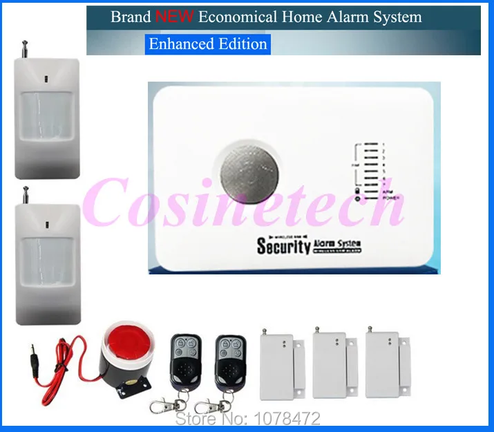 

315/433MH cheap GSM alarm system alarm system with APP control3 wired and 70 wireless defense zones Burglar Alarm System