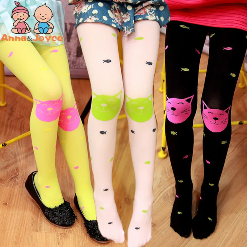 Meias de Bebê Meninas dos Desenhos Orelhas de Coelho Meias de Dança de Veludo Animados Meia-calça Algodão Doce Colorido For4-8year 10 pc 7 desenhos animados meia-calça algodão doce colorido orelhas