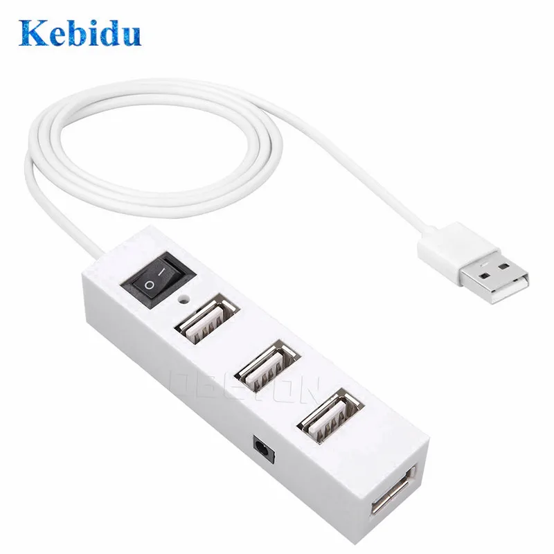 Разветвитель KEBIDU с 4 внешними USB портами для Windows XP Vista 7 Mac OS 9 1 USB2.0|external usb hub|usb hubusb hub