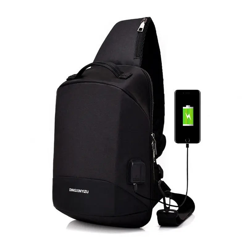 

Litthing High Quality Chest Bag Men Oxford Waterproof Money Phone Pouch Sling Bag Shoulder Male Chest Pack Anti Theft 22x12x36cm