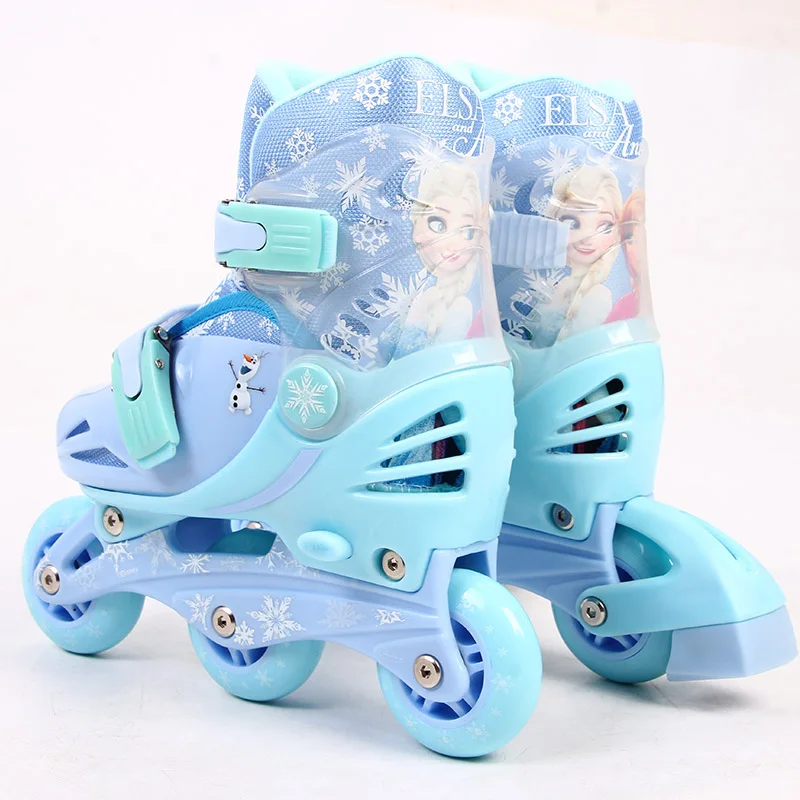 Замороженные детские роликовые коньки Регулируемая обувь для детей Patines от 3 до 10