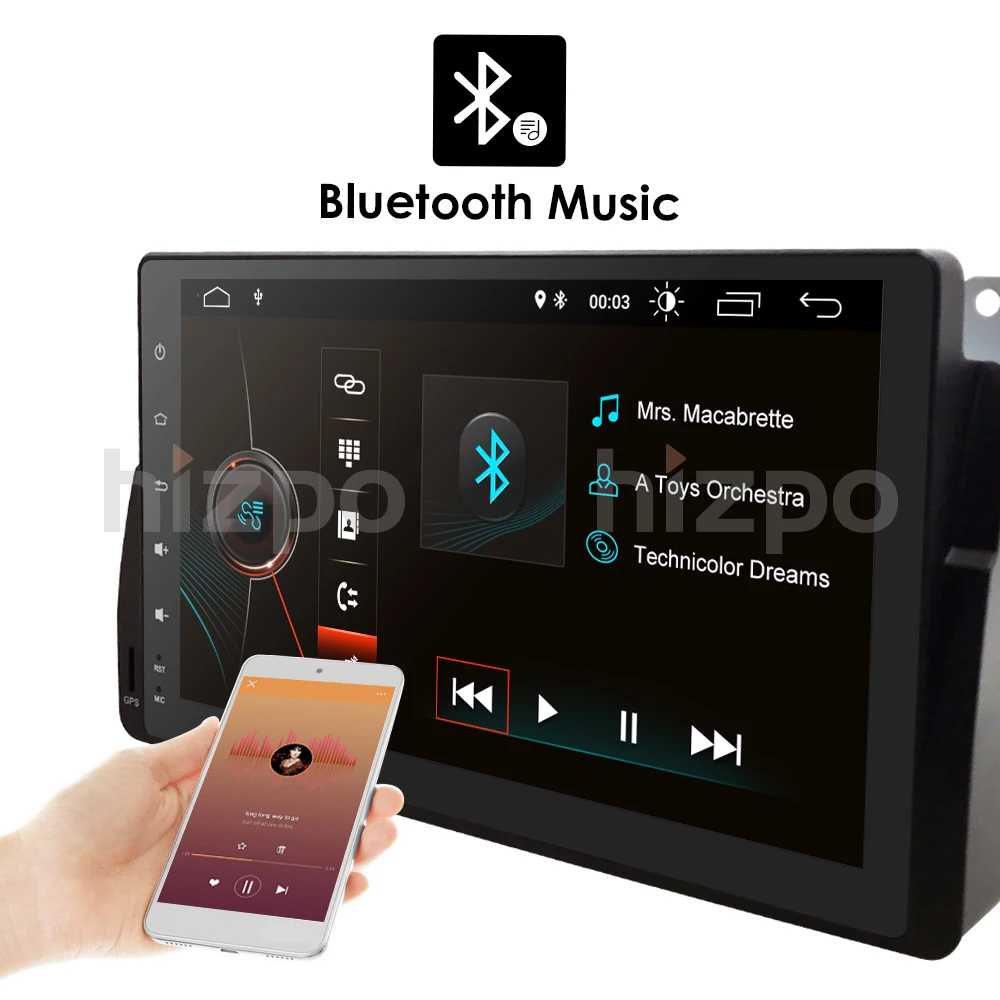 Top Android 9.0 1DIN autoaudio for bmw E46 M3 Rover75 car gps navigation,wifi,radio,bluetooth,Steering wheel Canbus,dab,touch screen 3
