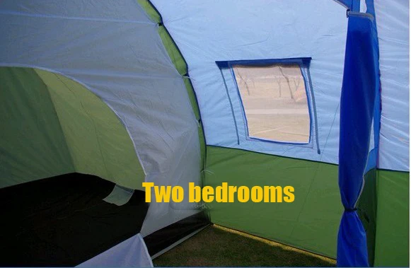 Foldable Portable fiberglass pipe house with two rooms tent sun shelter wigwam for show camping store warehouse Exhibition (3)