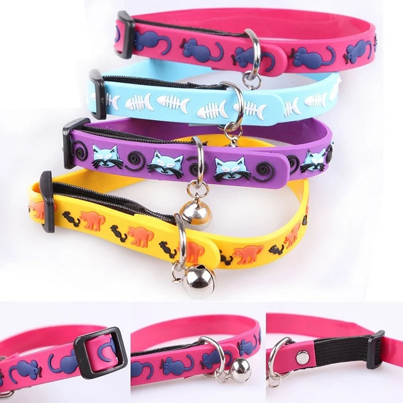 Misterolina Rubber Dog Collar With Bell Sound Pet Collars Dogs
