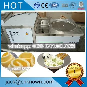 

Mini frying ice cream roll maker with best price single round pan table fried ice cream machine
