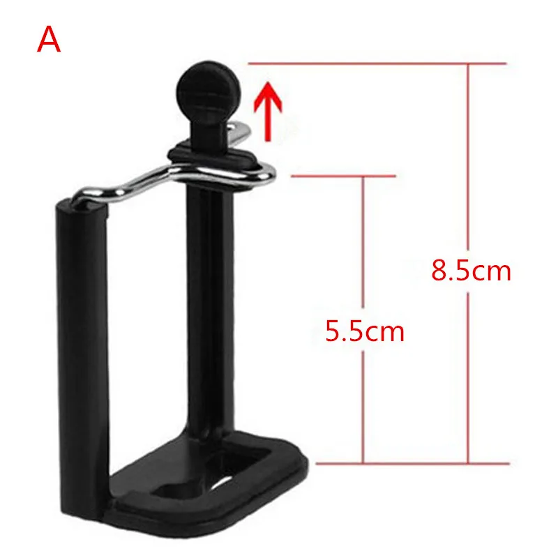 Universal Mobile Phone Clip Holder Mount Bracket Adapter for Smartphone Camera Cell Phone Tripod Stand Mount Adapter Monopod (3)