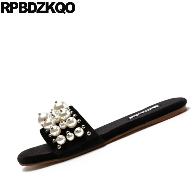 flat black sandals for wedding