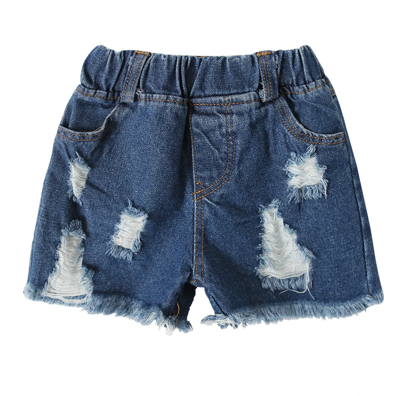 kids white jean shorts