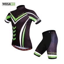 Wosawe велосипед Велоспорт короткий рукав Джерси+ 4D мягкий шорты набор для мужчин дышащий Быстросохнущий костюм для спорта на открытом воздухе