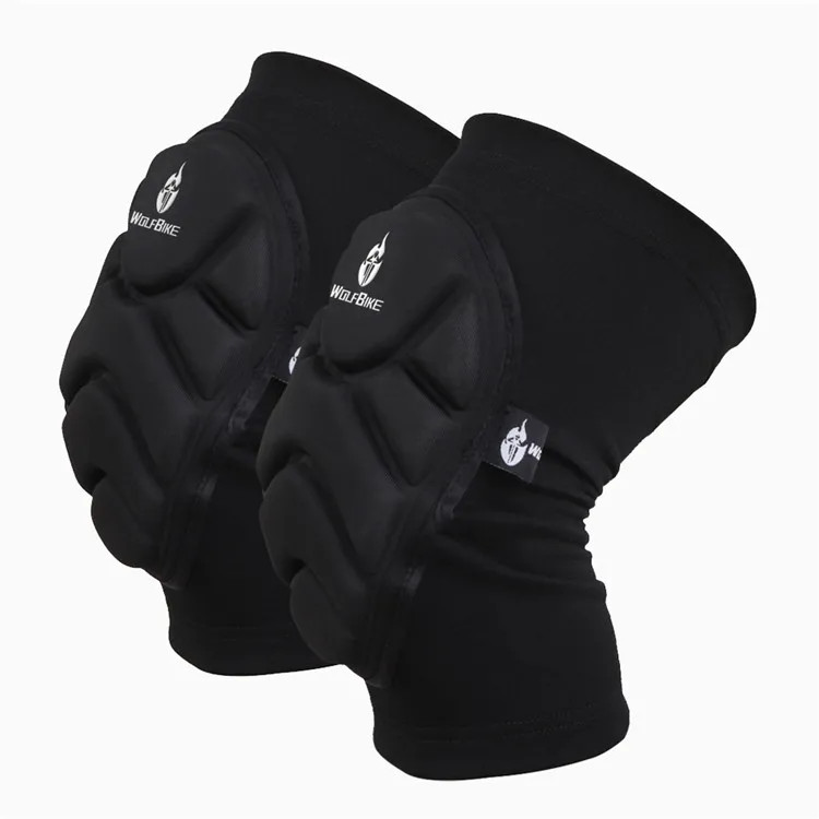

WOLFBIKE Two Pieces Kneepad Skiing Goalkeeper Soccer Football Volleyball Extreme Sports knee pads Protect Cycling Knee Protector