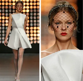 

White Luruxy Strapless Above Knee Bodycon Women Dress Sexy Celebrity Party Dress New Arrival
