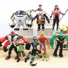 9 шт. набор ben 10 Аниме фигурки дети мальчики игрушки для детей фигурки Модель