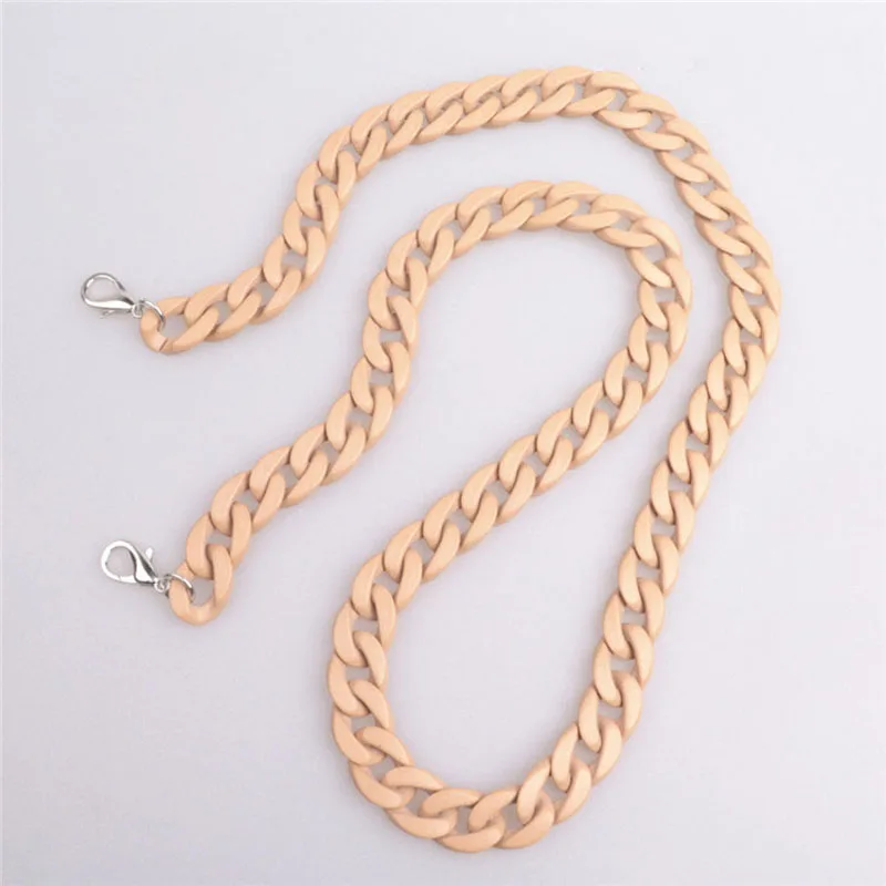 Fish Bone 60cm-120cm Acrylic Resin Chain Bag Strap Handbag Plastic Strap Fashion Colorful Women Bag Accessories Shoulder Strap
