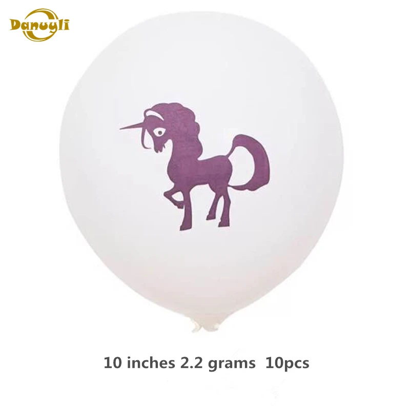 Danuyli/, вечерние воздушные шары с единорогом из латекса, воздушные шары с единорогом, украшения для свадьбы, дня рождения, вечеринки, детские игрушки