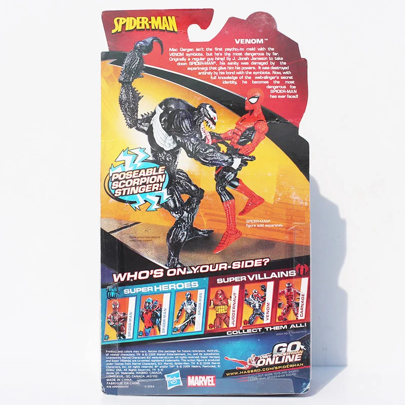 Человек-паук фигура Венома веном черный Человек-паук ПВХ фигурка Скорпион Стрингер