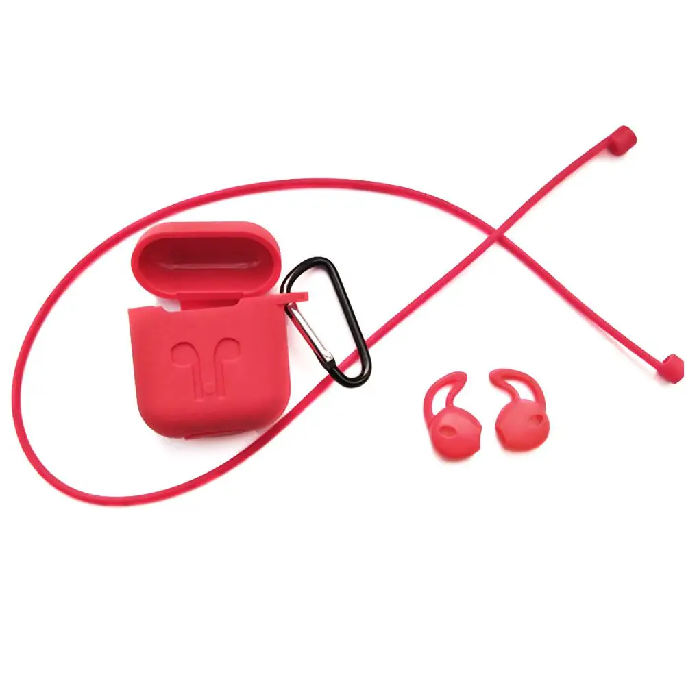 3in1 Non slip Silicone Case Cover Earphones Pouch Protective Skin Anti