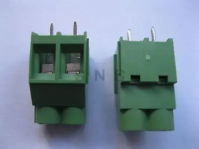 

150 pcs Green 2 pin 6.35mm Screw Terminal Block Connector Wire Cage Type DC635