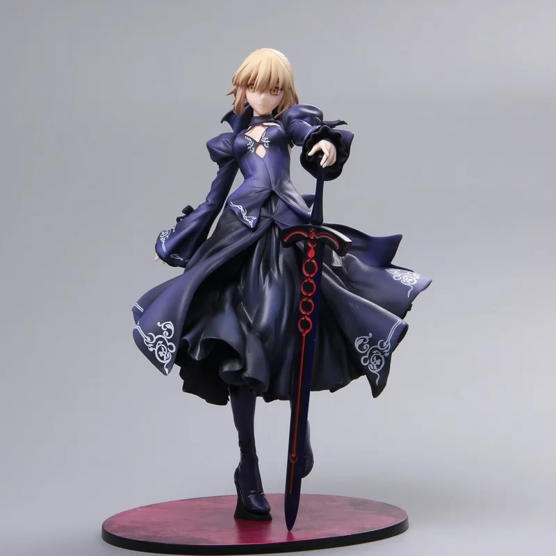 3 цвета 23 см Fate Grand Order Saber Alter Dress Ver Сексуальная ПВХ Модель Коллекция Косплей украшение аниме фигурка игрушка кукла 9''