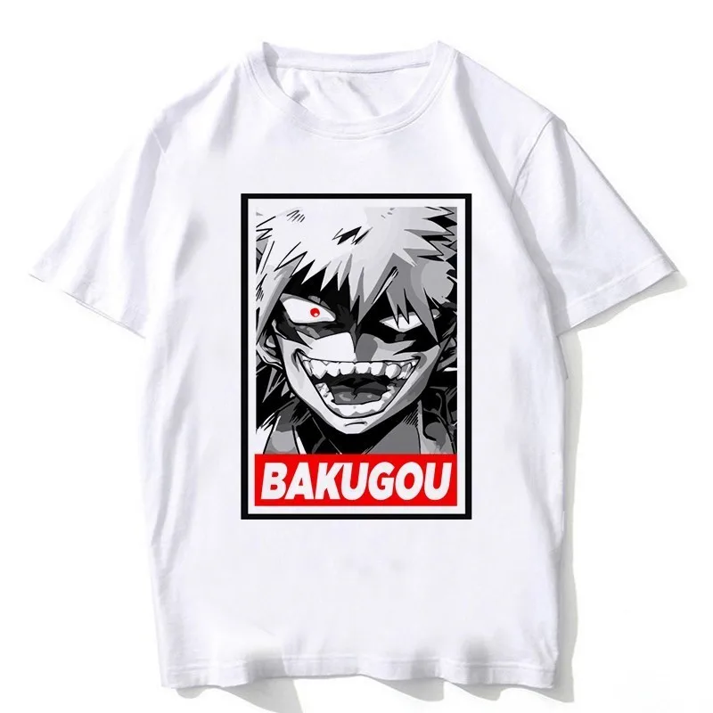 

My Hero Academia T Shirts Men Short Sleeve Clothing Boku No Camisetas Hombre Hero Academia Funny Cartoon Print T-shirt For Man