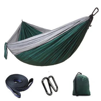 

2019 Portable Hammock Double Person Camping Survival Garden Hunting Leisure Travel Furniture Parachute Hammocks 300*200cm