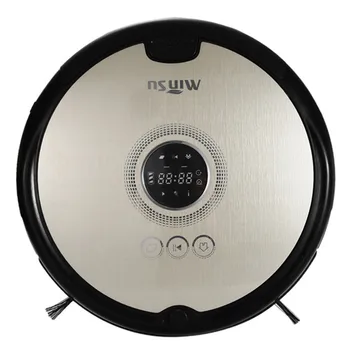 

MinSu 800Pa Smart Robotic Vacuum Cleaner For Home Dry Wet Cleaning Machine LCD Home Appliances 4 Cleaning Modes Remote Control