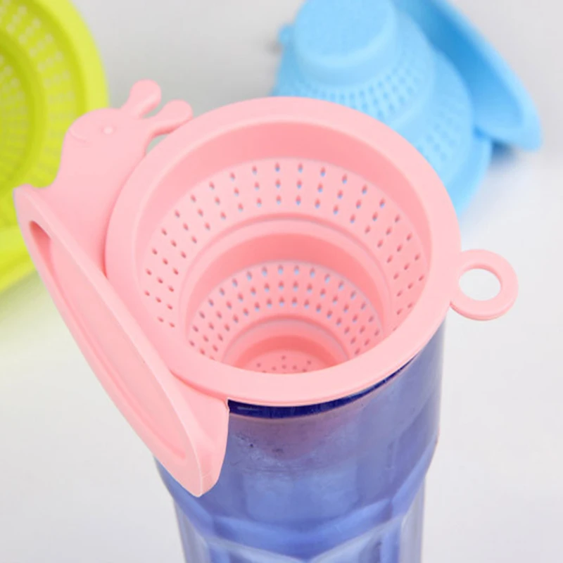

1 Pcs Silicone Mesh Tea Infuser Reusable Strainer Loose Tea Leaf Spice Filter, Snails Tea Infuser Filter Tools Tea accessories