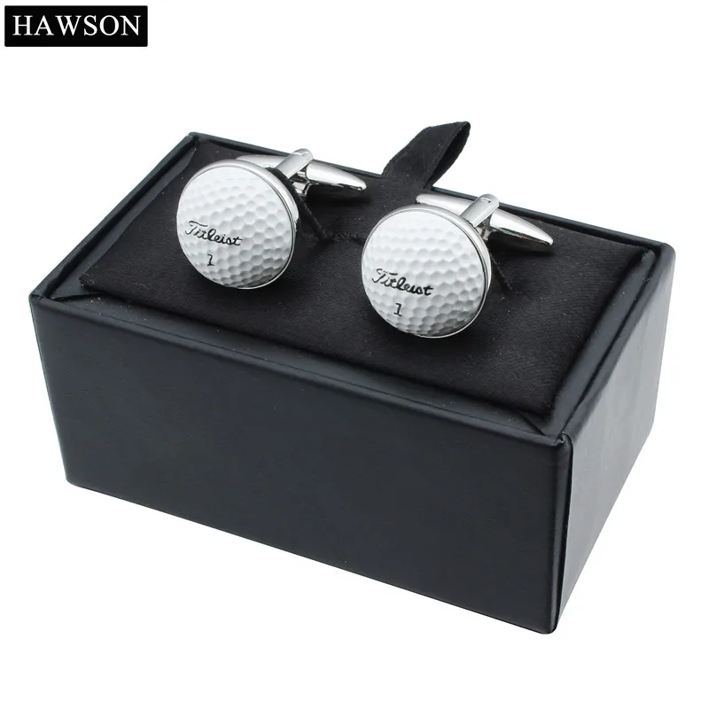HAWSON на спортивную тему запонки мяч для гольфа Специальный дизайн для любителей гольфа запонки для французских манжет/рубашки продуманный подарок
