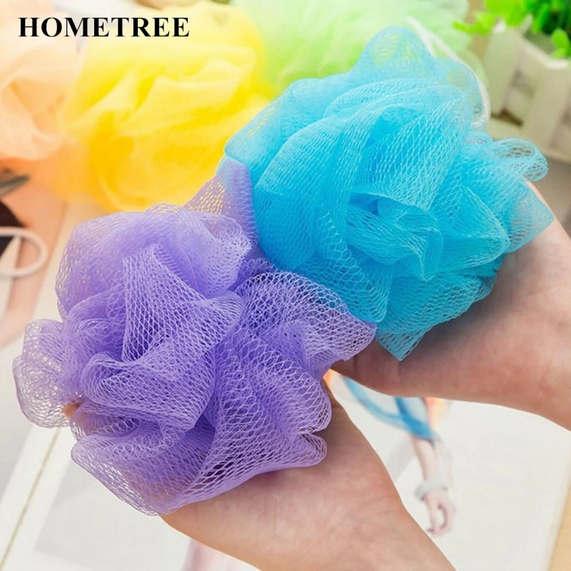 

HOMETREE 1Pcs Big Rich bubbles Hygienic Bath Ball/Bath Sponge Body Shower Cleaning Flowers Clean Skin Bathroom Accessories H05