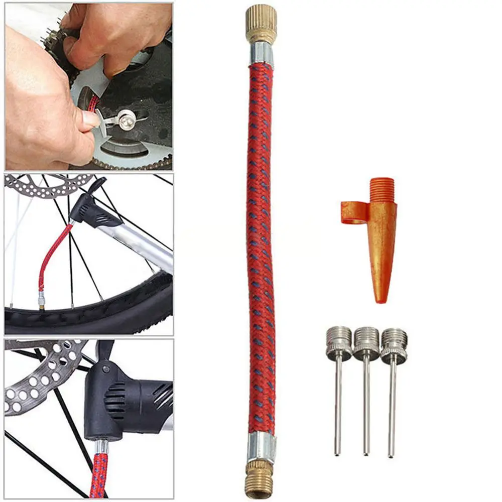 5 Pcs/Set Useful Bike Pump Adaptor Airbed Football Bicycle Cycling Tyre