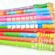 Детский деревянный длинный свисток музыкальный инструмент/Детские Дети раннего обучения образовательные игрушки, и Прямая