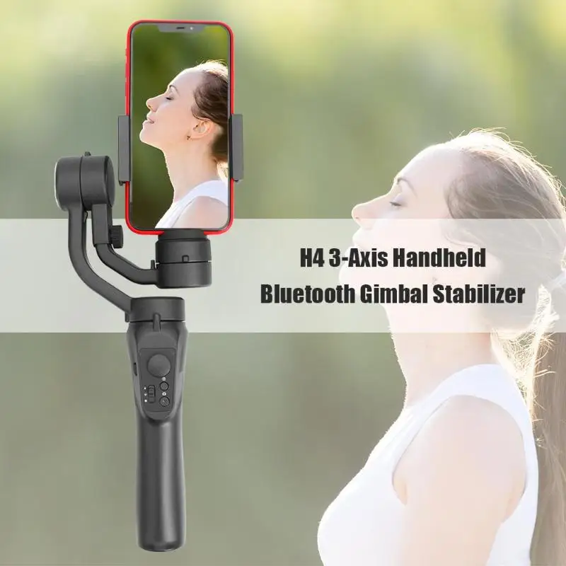 

H4 3-Axis Handheld Bluetooth Gimbal Stabilizer with Clip Anti-shake Outdoor Selfie Phone Holder Phone Stabilizer for Youtuber