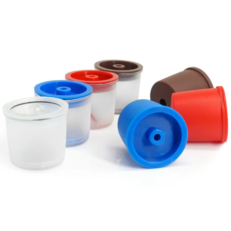 

Pack Of 1 Stainless Steel Plastic Reusable Coffee Filter Refillable Capsule Cup For Illy Coffeemaker Random Colour
