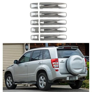 

High quality Car The door handle Covers ABS Chrome For Suzuki Grand Vitara JT 2005-2014 Car Styling 10pcs