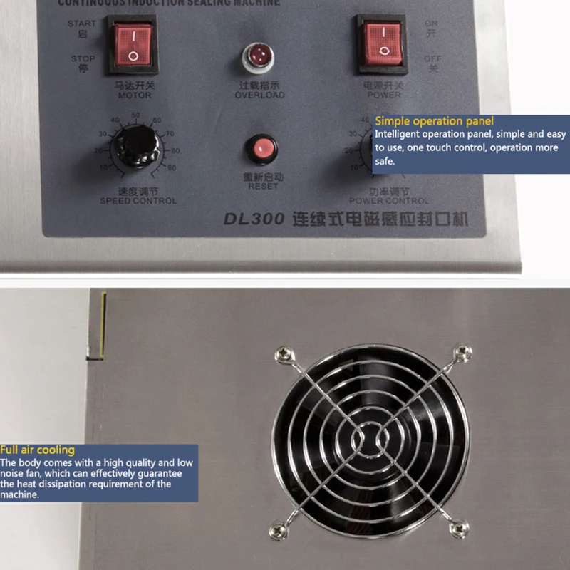 Непрерывное электромагнитной индукции запайки автоматическое индукционной запайки бутылка запайки 1 шт. DL-300A