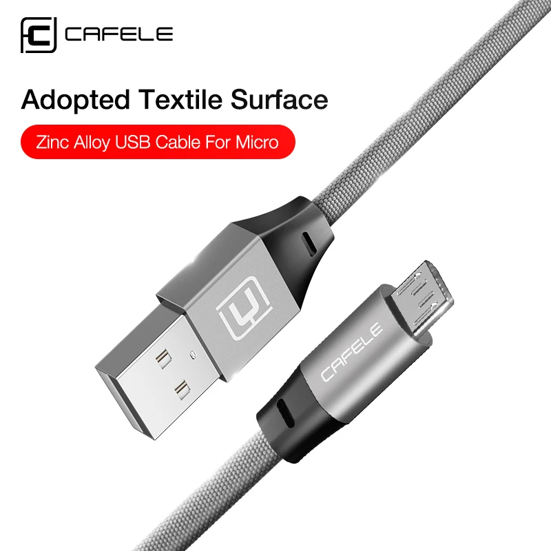 

Cafele Micro USB Cable for Samsung Huawei Xiaomi Android Phones USB Charging Cable Data Sync Textile Cable 5V 2.1A 30 120 180 CM