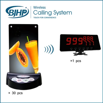 

wireless restuarant call button with display receiver (1 display and 30 Menu Holder Call Buttons)