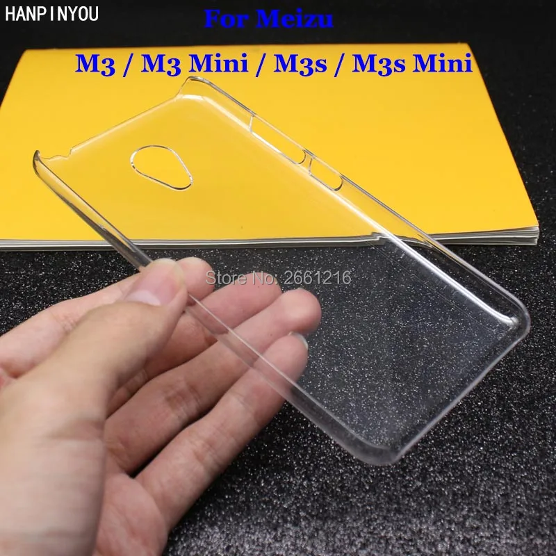 

For Meizu M3 / M3s Mini 5.0 Inch Hard PC Case Ultra Thin Clear Hard Plastic DIY Cover Protective Skin