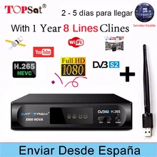 Satxtrem X800 NOVA HD Receptor DVB-S2 Satellite TV Receiver Decoder + Europe 8 cline for 1 year spain + USB WIFI PK V8 NOVA