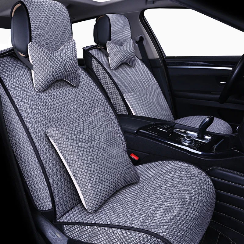 Luxury Flax Universal car seat covers for hyundai accent elantra santa fe solaris sonata tucson