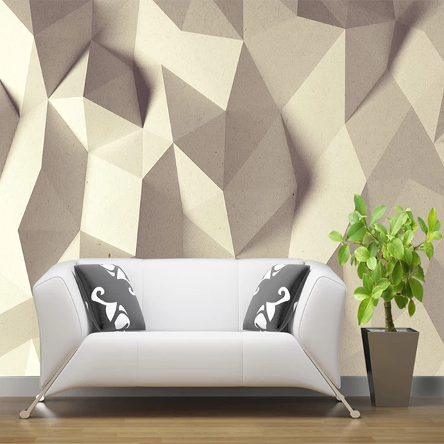 custom photo wallpaper european modern simple 3d creative geometric wall painting pattern