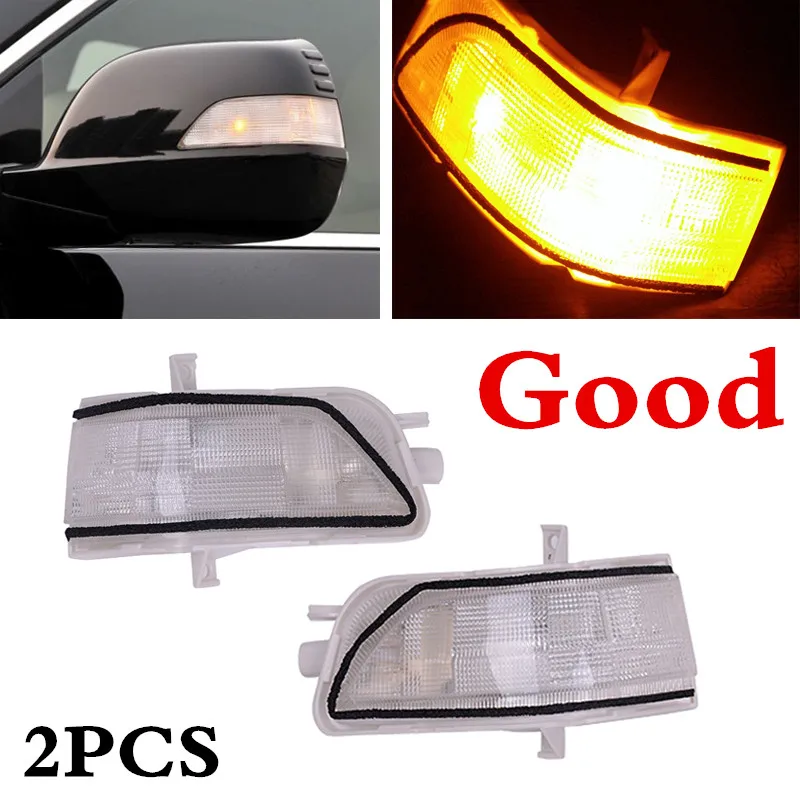 CAPQX 2PCS Rear view Mirror LED Turn Signal flashes Indicator 34350 SWA